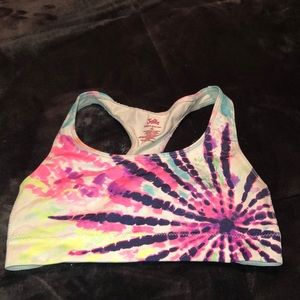 Tye dye sports bra